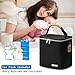 BABEYER Breastmilk Cooler Bag with Ice Pack Fits 6 Baby Bottles Up to 9 Ounce, Baby Bottle Bag with Shoulder Strap for Nursing Mom Daycare, Black