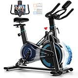 [2026 MODELL] Wenoker Heimtrainer Fahrrad mit Verstellbarem Magnetwiderstand, Ergometer Hometrainer Fahrrad mit APP, LCD-Monitor, Tablet-Halter, Höhenverstellbar, Leises Fitnessbike Bis 160kg