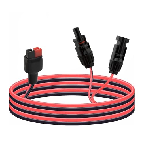 Leehitech - Leehitech 1M Anderson to Solar Adapter Extension Cable, 16AWG Solar Panel Cable for Generator, Backup Battery and Foldable Solar Panel