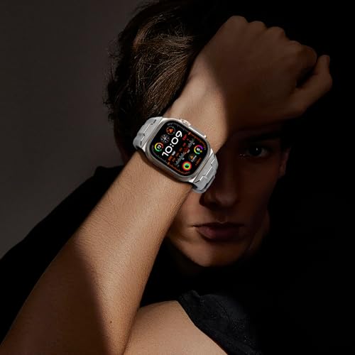 Bracelet Apple Watch compatible 42/44/45/46/49mm gris titane - 6