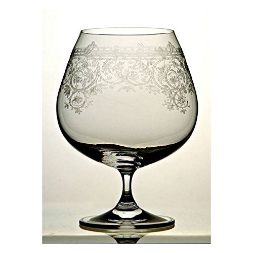 CREAFLOR HOME 6er Set Cognacgläser Lucca mit Pantographie Dekor für 400ml H. 13cm Paul Nagel