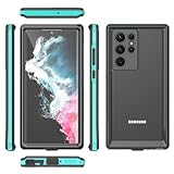 Galaxy S22 Ultra ケース 防水機能 Galaxy S22 カバー 完全防水 Galaxy S22 防水ケース S22Ultra ケース 防水 ギャラクシー S22ケース PC 2m 耐衝撃 保護 スマホケース シンプル オシャレ Samsung ハードケース アウトドア 全面保護 画面保護 (Galaxy S22, ブラック)