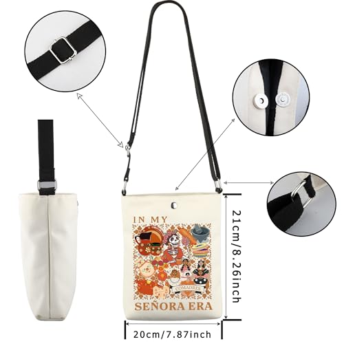 WCGXKO In My Senora Era Crossbody Bag Cute Latina Gift Mexican Design Gift Mexican Gift2