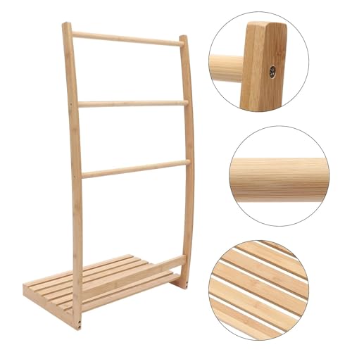 Bamboostandingtowelrack3tiertowelrackquiltrackstandfreestandingbeachtowelholdertowelrackstanddryingrackwithbottomstorageshelfforlivingroombedroom  Urban Country Home Decor Bamboo standing towel rack 3 tier towel rack quilt rack stand free standing beach towel holder towel rack stand drying rack with bottom storage shelf for living room bedroom  urban country home decor