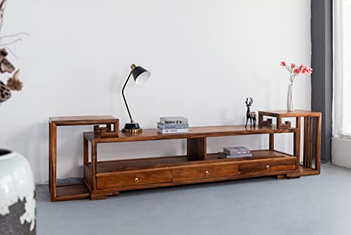 Slabstudiohongkong Adjustable Walnut Tv Stand, Easy Setup Tv Cabinet, Flexible Tv Console, Media Console #TOP12