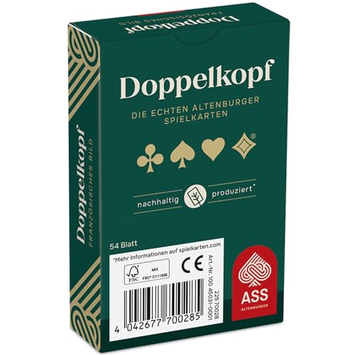 ASS Altenburger FSC Doppelkopf, französisches Bild, in Faltschachtel, White, 95 x 60 x 20 mm – Bild 4