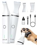 oneisall Pfotentrimmer für hunde mit Doppelklingen, 2-Gang schermaschine hund pfoten Leise hundeschermaschine für Pfoten, Augen, Ohren, Gesicht, Körper (weiß) oneisall Pfotentrimmer für hunde mit Doppelklingen, 2-Gang schermaschine hund pfoten Leise hundeschermaschine für Pfoten, Augen, Ohren, Gesicht, Körper (weiß)