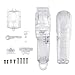 Milageto Tagliatore di Cover di Ricambio, Elettrico Cordless Tagliatore di Capelli Housing Shell per Wahl 8148 8591 8504, staccabile Custodia Protettiva - Chiaro
