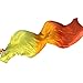France Wispun 1.8m Long Belly Dance Bamboo Fans Veils 8 Colors Right Hand (Three-Color Gradient)