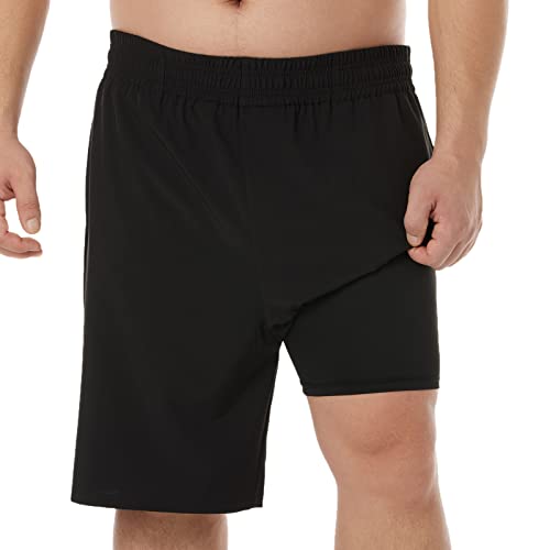 BRISIRA Big and Tall Mens Swim Trunks Swim Shorts Compression Liner Swimsuit Bathing Suit Board Shorts 1X-6X