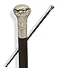 Produktbild Medieval Replicas Classic Canes Chrome Knob Formal Cane. Black Hardwood Shaft.92cm.