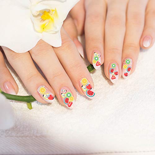 Lurrose 6 Caixas Coloridas de Frutas Em Forma de Fatias de Nail Art Suprimentos para Kits de Marcaçã