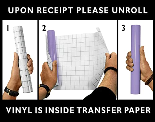 Vvivid Deco65 12" X 5Ft Multi-Color Adhesive Craft Vinyl Bundle Including 12" X 24" Transfer Paper Roll For Cricut, Silhouette & Cameo (30 Roll Bundle) #TOP1