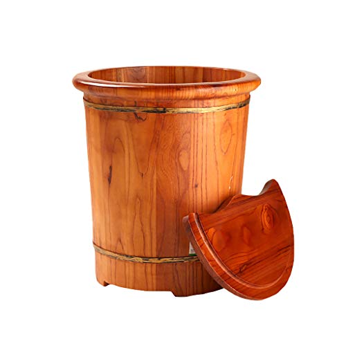 Spa de pies de madera 45cm con drenaje y asa