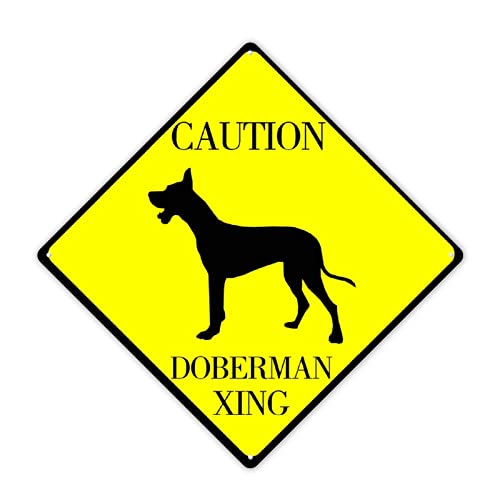 Panneau Dobermann anti-intrusion plaque vintage extérieure 38cm - 2