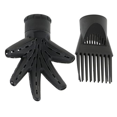 Effortlessly Style & Perfectly Dry Any Hair Type - 2x Universal Curly Straight Hair Dryer Diffuser Comb Set - Fits Most Hair Dryers - Plastic Material - Salon Quality Styling image 4