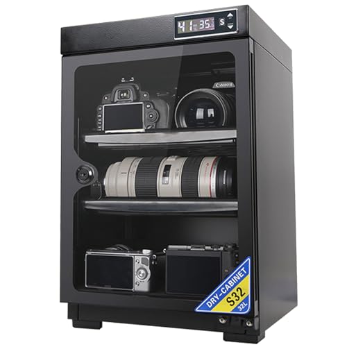 Déshumidificateur pour rangement d'appareil photo, armoire sèche à commande numérique avec affichage LED, boîte étanche à l'humidité pour objectif d'appareil photo et équipement électronique