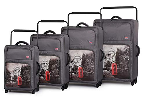 it luggage World's Lightest-St Pauls Cathedral 4-Wheel 4-Piece Set, Pewter