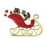 Broches de trineo con diamantes de imitación para niñas