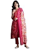 ASSUME FAB Women Viscose Rayon Embroidery V Neck Maternity And Feeding Zip kurti pant and Dupatta