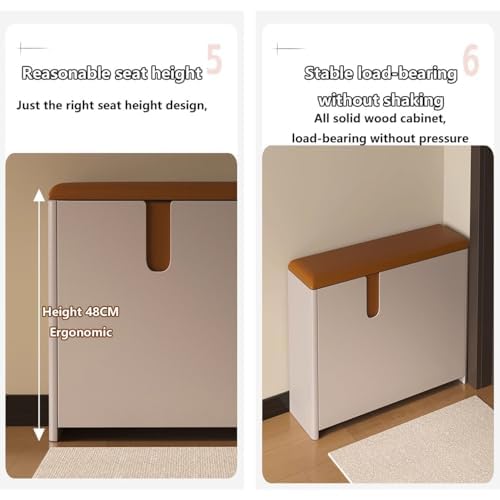Meuble à chaussures design fin pour optimiser un petit placard