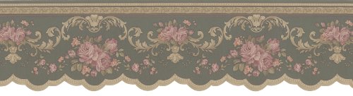 Borde de pared floral Brewster Mirage 976B06601 para tapar imperfecciones y decorar pasillos 2