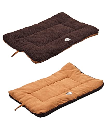 Pet Life 'Eco-Paw' Pet Mat - Reversible Cat and Dog Bed with High-Grade Inner-Fill - Dual-Sided Textured Dog Mat Pet Bed Promotes Sleep and Machine Washable