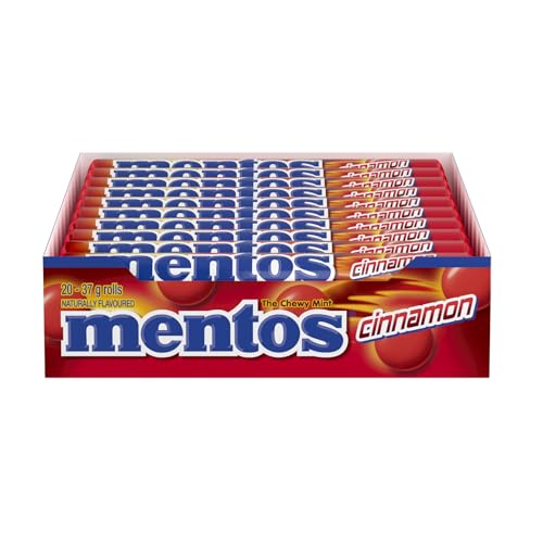 Image of Mentos Cinnamon Candy, 1.32-Ounce Rolls (Pack of 20)