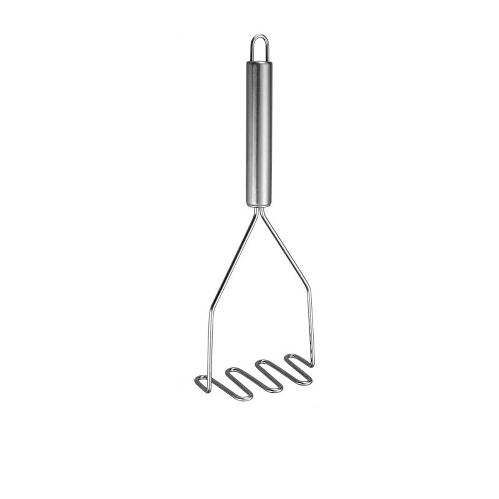 Stampfer Edelstahl Kartoffelstampfer Obst Gemüse Druckschlammmaschine KitchenFood Crusher Ergänzende Gadget-Stampfer (Color : Wavy)