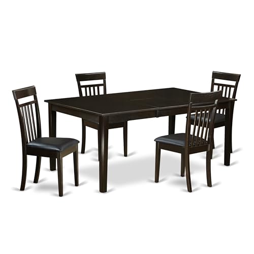 East West Furniture HLaV5-LWH-W 5-Piece Dining Set