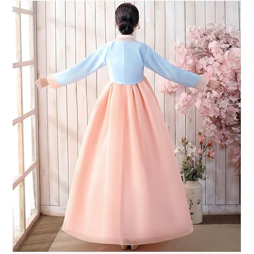 Hanbok coréen traditionnel de qualité supérieure style danse de scène