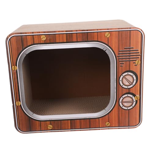 YARNOW Arena para Gatos Cama para Gatos al Aire Libre rascadores de cartón para Gatos de Interior casa de Gato de cartón Muebles para Gatos rascador de Gatos Cubo de Gato Papel Corrugado