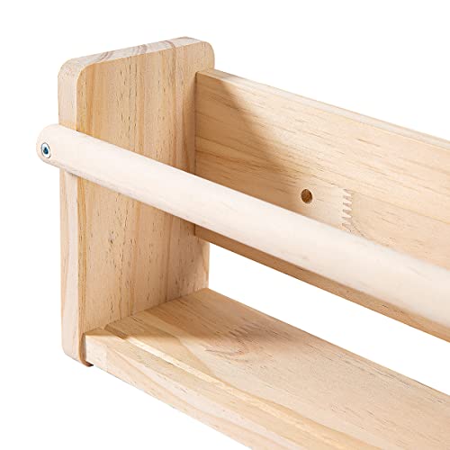 Mbyd 24 Inch Nursery Shelves 3 Same Dimensions Floating Wall Nursery Book Shelves Natural Wooden Wall Bookshelves For Kids Nursery Décor #TOP6