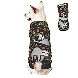 Sloth Hanging Dog Hoodies, Pet Clothes Costumes, Tree Flower Branch Pets Wear Hoodie Sweatshirts Jac