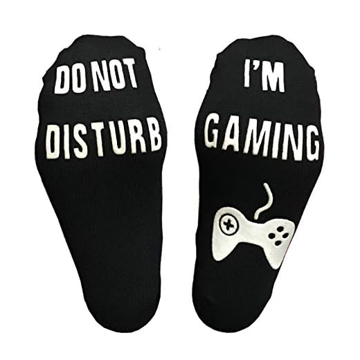 Novelty Cotton Socks Do Not Disturb Socks Funny Gifts for Men Women Gamers