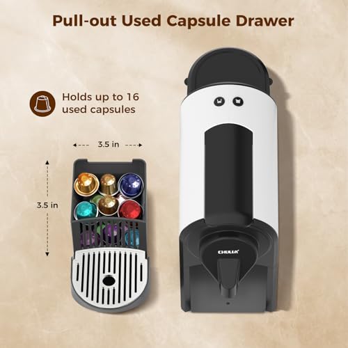 Image of CHULUX Mini Espresso Pod Machine for NS Original Capsule, 20 Bar Single Serve Espresso Coffee Maker, 1400W
