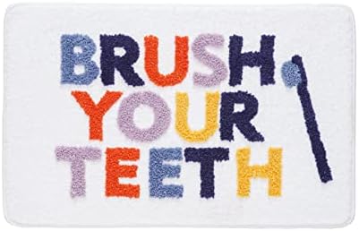 FANC GUY Non Slip Cute Bathroom Rugs for Kids Microfiber Water Absorbent Shower Rug Machine Washable Funny Bath Mat for Bathroom Decor