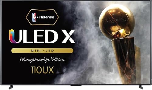 Hisense 110-Inch Class Mini-LED Premium ULED X Series 4K Google Smart TV with Alexa Compatibility,...