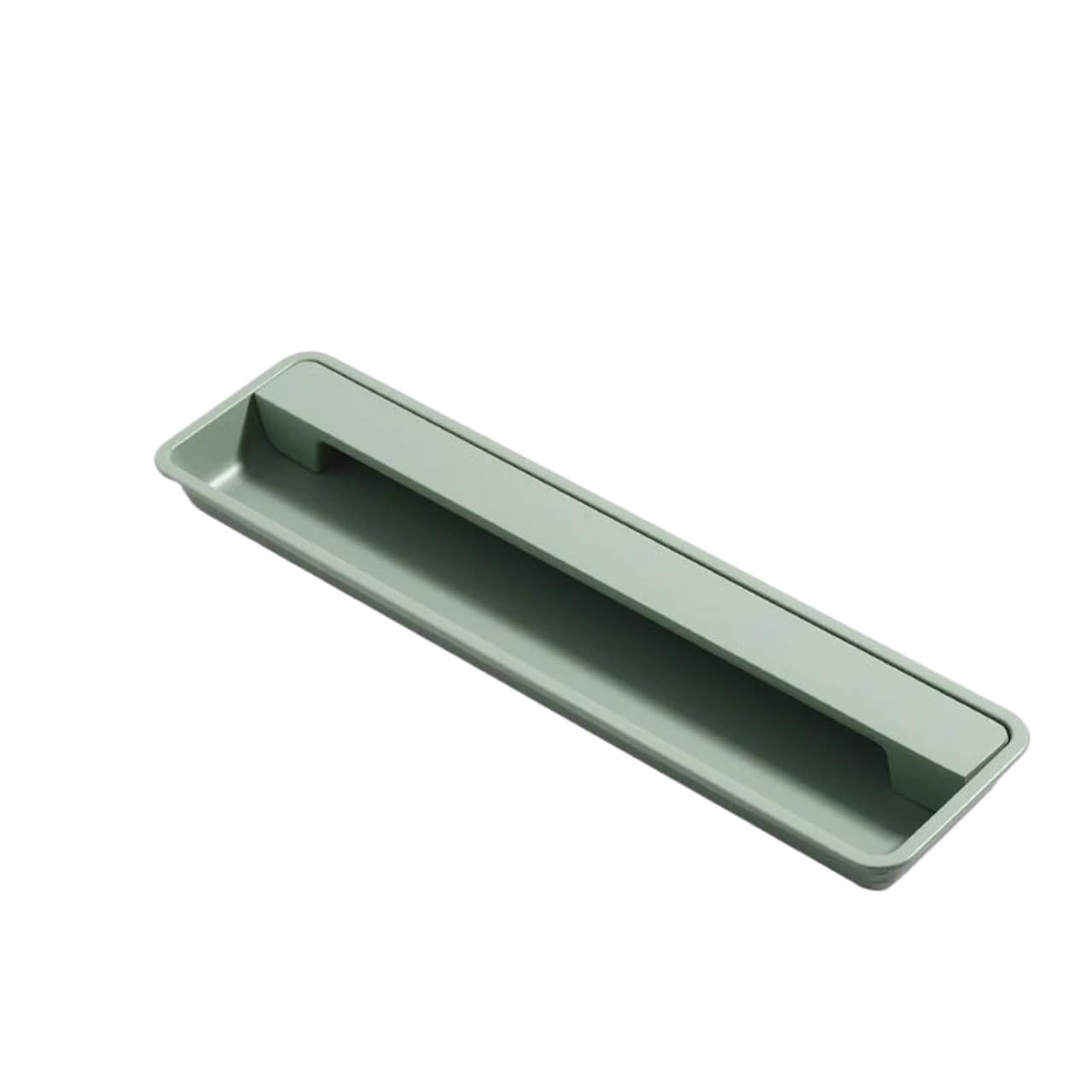 EKalgretrA Recessed Sliding Handles Modern Sliding Door Concealed Handle Slotted Embedded Buckle Furniture Handles Wardrobe Push Pull Hidden(Moran Green 195mm)