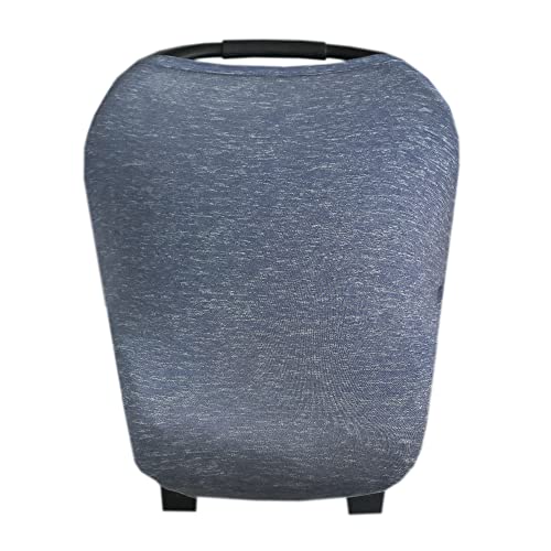 Image of Copper Pearl Multi-Use Cover: Car Seat Covers, Nursing Cover, and Stroller Cover for Sun - Stretchy Fabric, All-Season Use, Stylish Designs, Easy Access for Moms - Denim