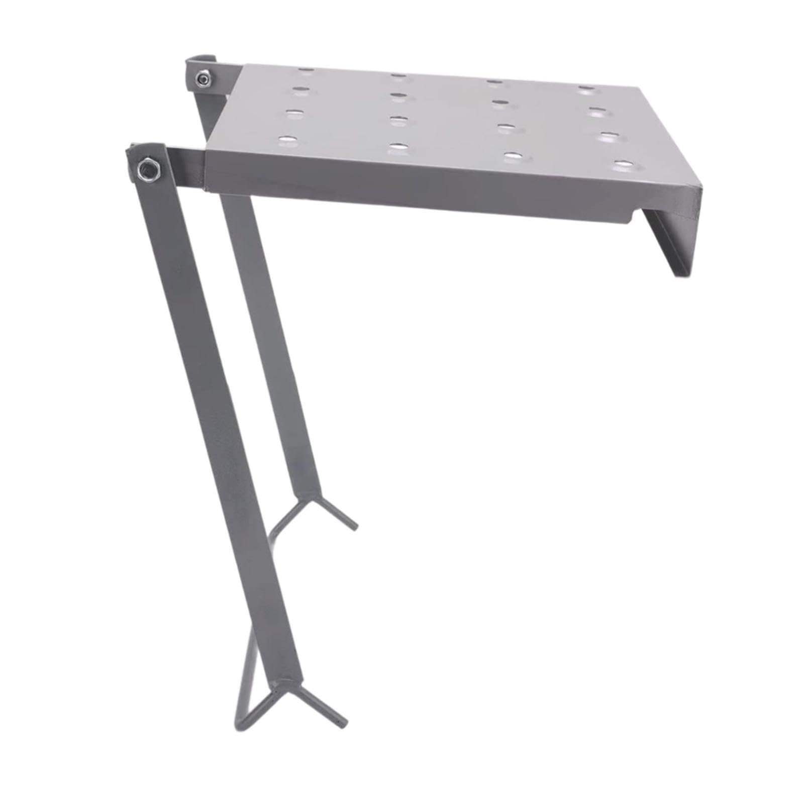 Escalera Extensible con Bandeja Plegable para Accesorios y Plataforma de Trabajo para Pintores, Antideslizante y Ahorra Espacio.