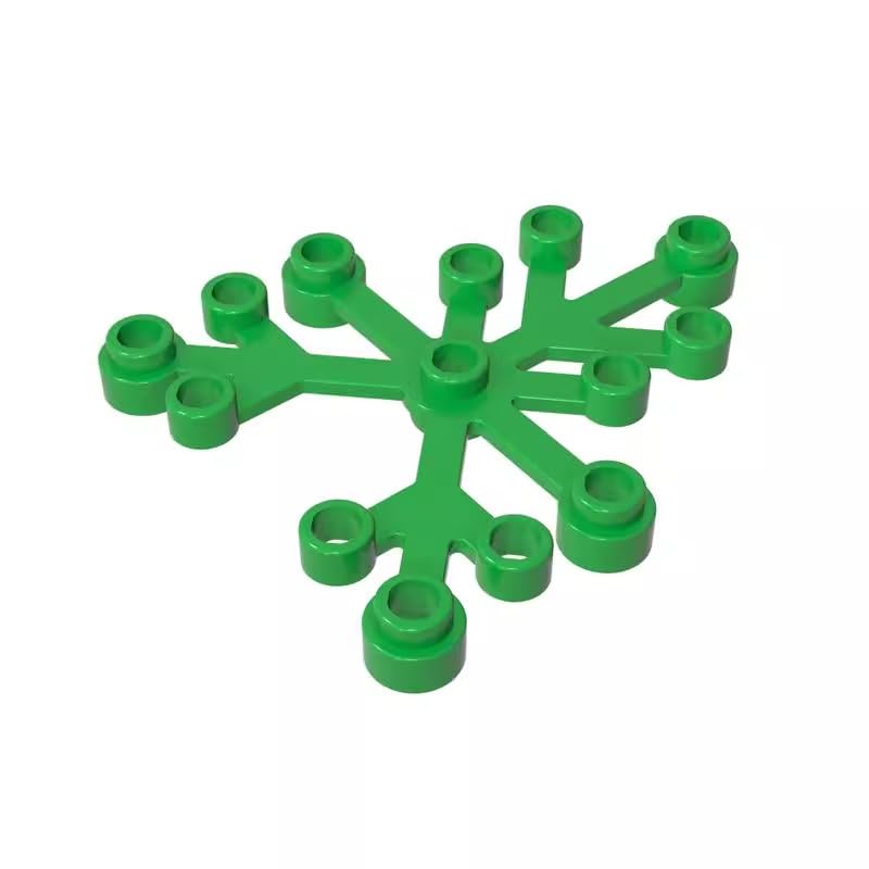 XYEIUGO GDS-1437 2417 Ornaments Plant, Leaves 6x5, Bright Green, 50 PCS