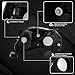 Autozensation Compatible with 1999-2000 Honda Civic EK EX LX Si L+R Pair Head Light Lamp Assembly, Black Headlights