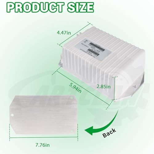CartClan 1515-5206 48V 250A Club Car Precedent DC motor controller, Golf Cart DC Motor Controller Speed Controller Suitable for 2014-2019 Club Car Precedent Vehicle, White DC Controller OEM# 103982301