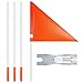 Hju Enfant VéLo Fanion De VéLo pour VéLo d'enfant Fanion pour VéLo Fanions De VéLo Drapeau De VéLo Fanion Drapeau VéLo VéLo Fanion De SéCurité Fanion pour VéLo 180cm,Longueur RéGlable,1 PièCe