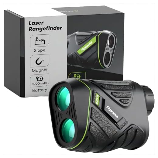 Flysocks Golf Rangefinder with Slope, 1200 Yards Laser Range Finder, 7X Magnification, Rechargeable Range Finders Golfing with Flagpole Lock Vibration, Magnetic Strip, Golf Accessories for Hunting
