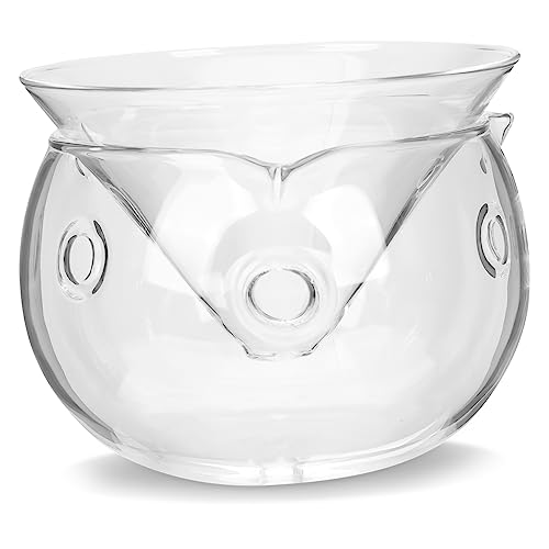 FUNOMOCYA 1Set Glass Salad Bowl with Dry Ice Container Chilled Serving Bowl for Food Insulated Serving Bowl for Parties Household Food Serving Bowl for Salads and Appetizers