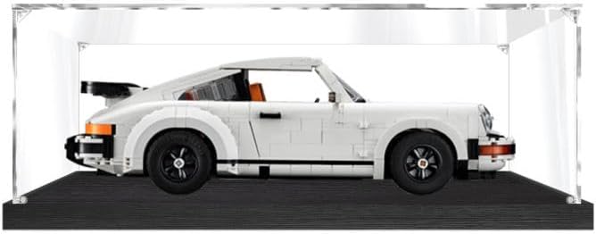 Upgraded 3MM Display Case for Lego Porsche 911 10295 Building Set,Dustproof Clear Display Case Compatible with Lego 10295(Not Include The Model)