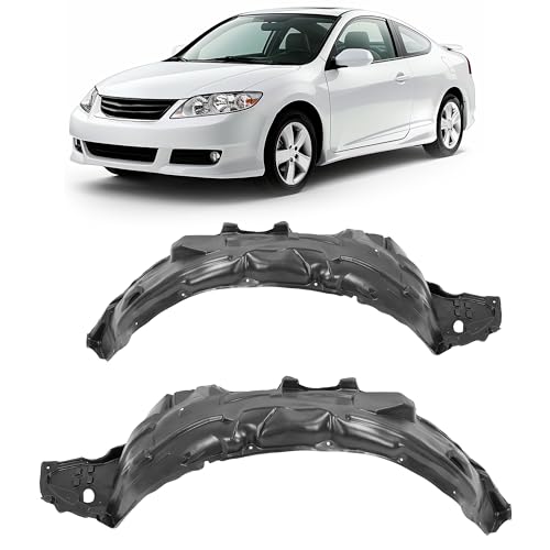 JMTAAT Front Inner Fender Liner Compatible with 2006-2011 Honda Civic Replace for HO1248134 HO1249134 74151SNAA00 74101SNAA00 Wheel Liner Splash Shields Guard w/o Insulation Foam Left + Right Side