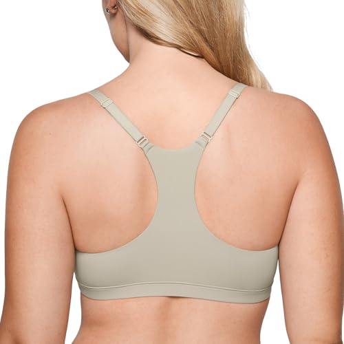Image of INLYRIC Women's Inbarely Soft Racerback Bralette - Wireless Full Coverage No Padding Unlined Bralette